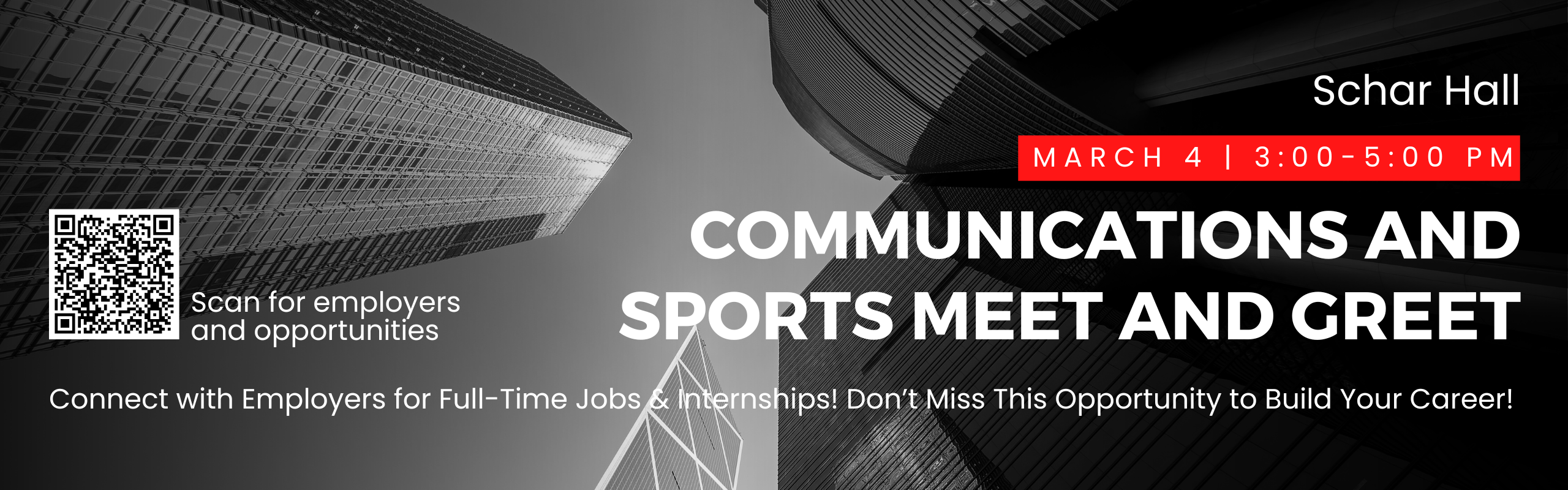 Communications and Sports Meet and Greet Schar Hall 3/4/2025 3:00 PM