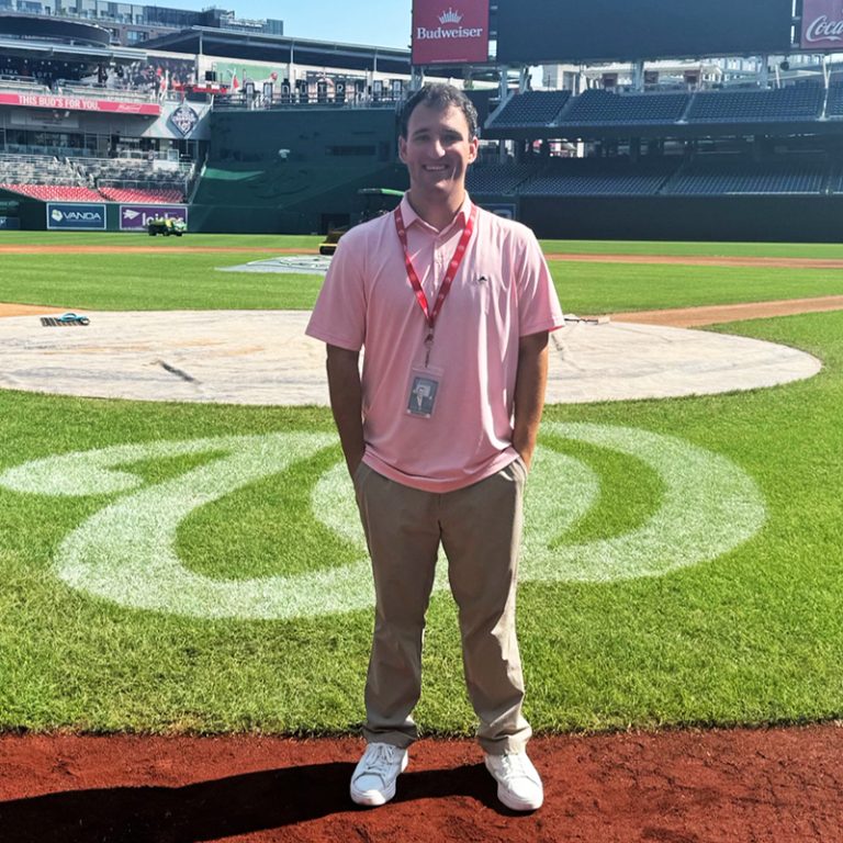 Elon's Oliver Wolk with the Washington Nationals