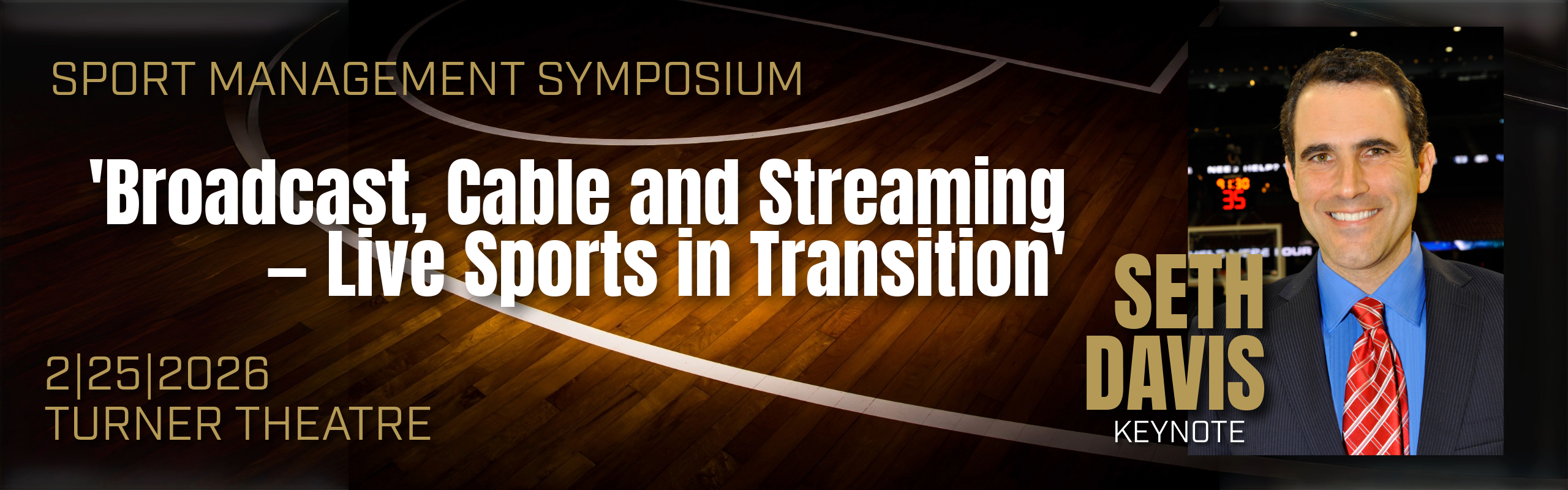 Seth Davis promo for Sport Management Symposium