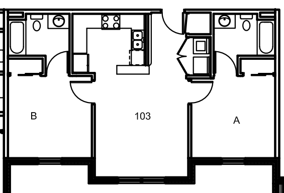 Oaks 2 Bedroom Apartment