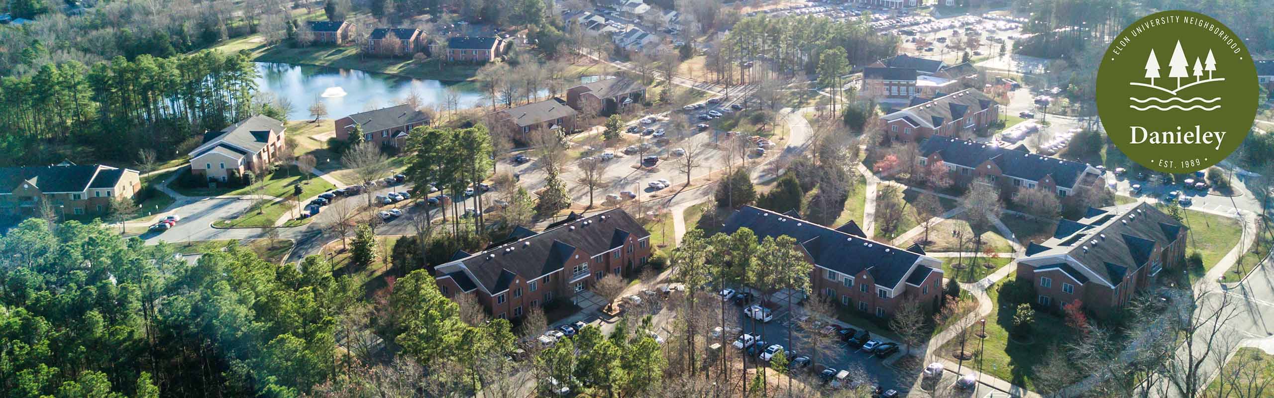 aerial photo of danieley neighborhood