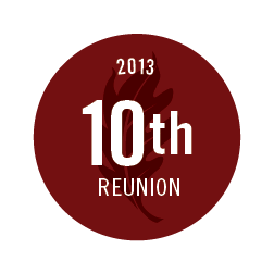 10th reunion button