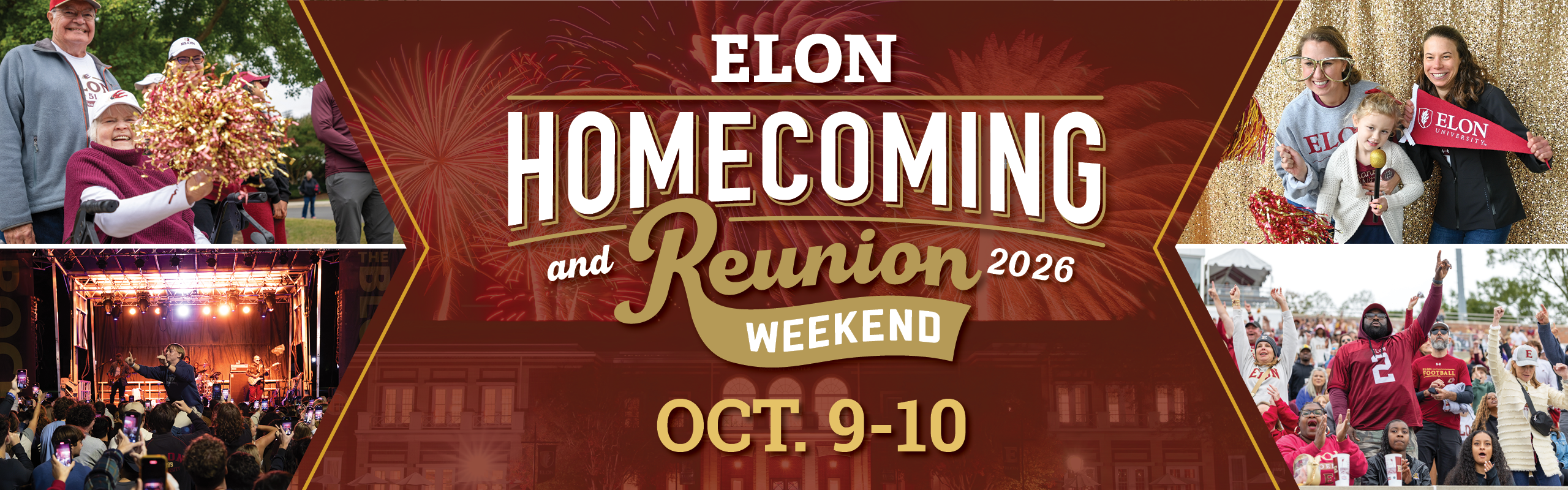 2026 Elon Homecoming and Reunion Banner