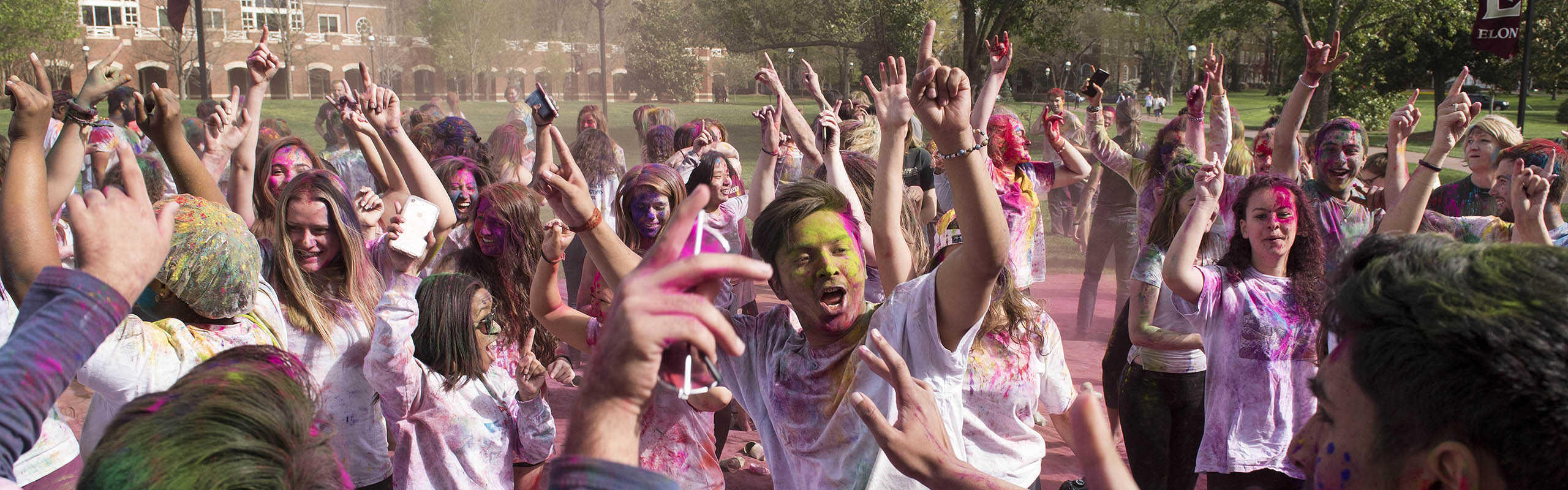Holi is the Hindu festival of colors, celebrated by people throwing colored powder at one another.