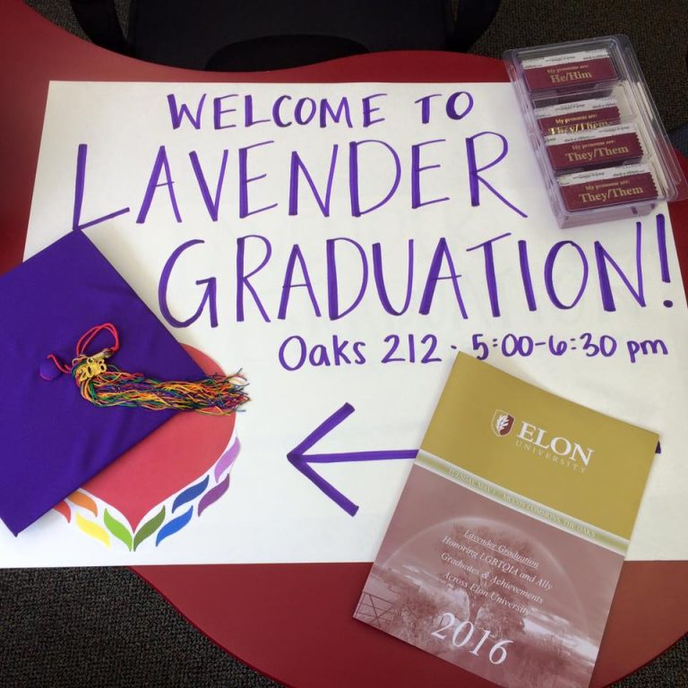 Lavender Graduation welcome sign.