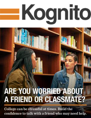 Kognito promotional graphic relaying information located on this page.