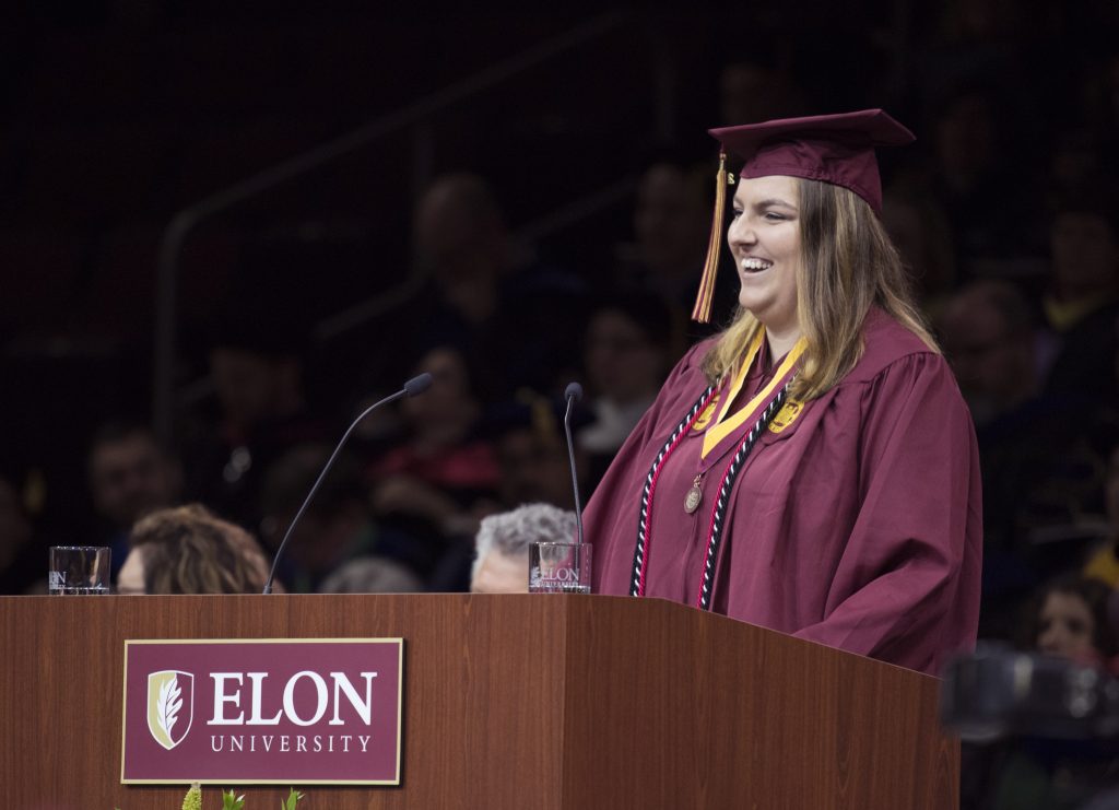 Picture of Courtney Kobos in May 2019 Graduation