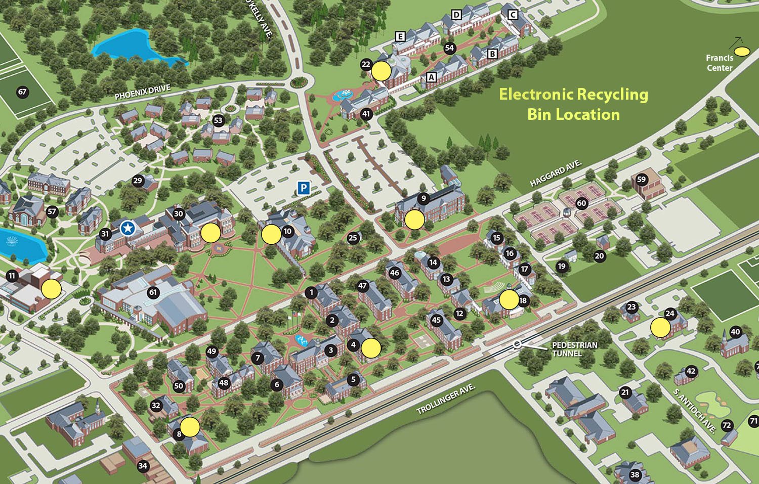 Elon University Campus Map Elon University / Today At Elon / Elon Expands Electronics Recycling  Collection