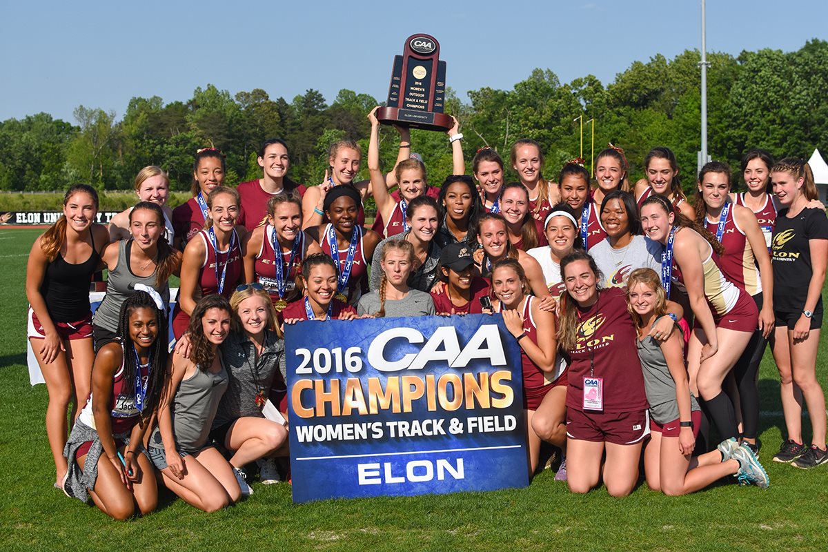 Elon Women's Track and Field claims second straight CAA Championship