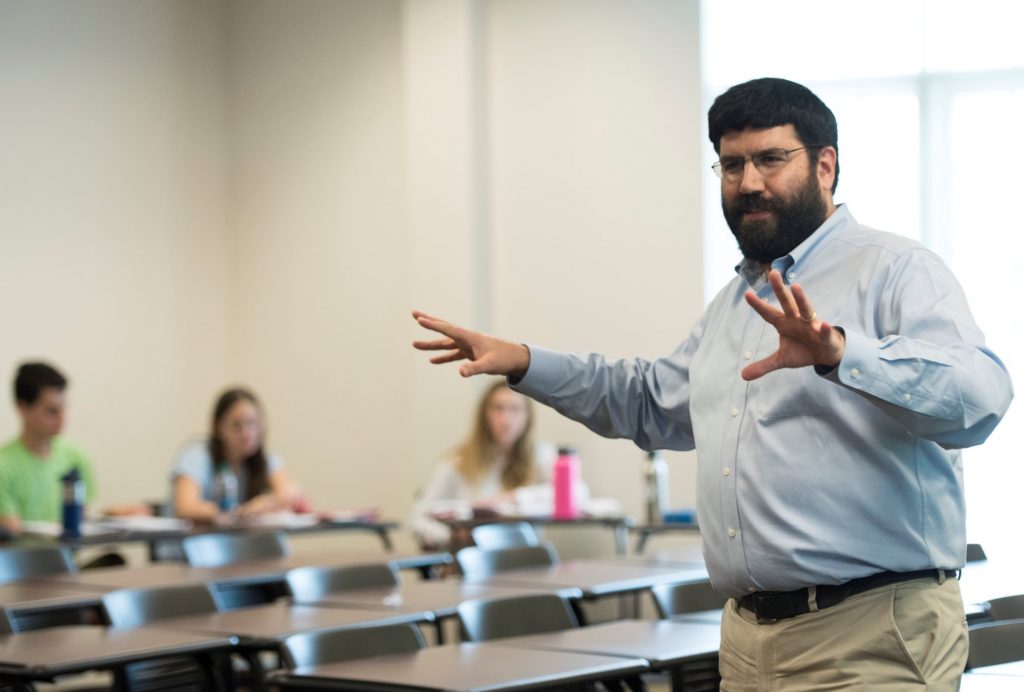 Geofrrey Claussen, associate professor of religious studies and Lori and Eric Sklut Scholar in Jewish Studies