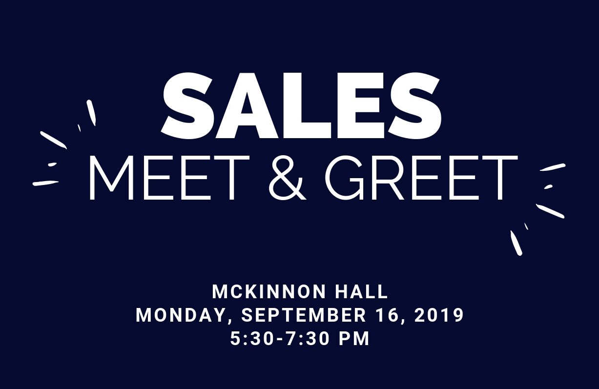 Sales Meet and Greet Sept. 16 Today at Elon Elon University