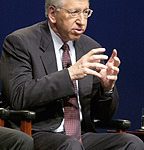 A photo of  Myles Brand.