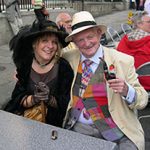 A photo of a couple at Bloomsday