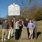 A photo of Elon students on Cherokee trip