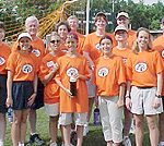 A photo of the elon team members at the event