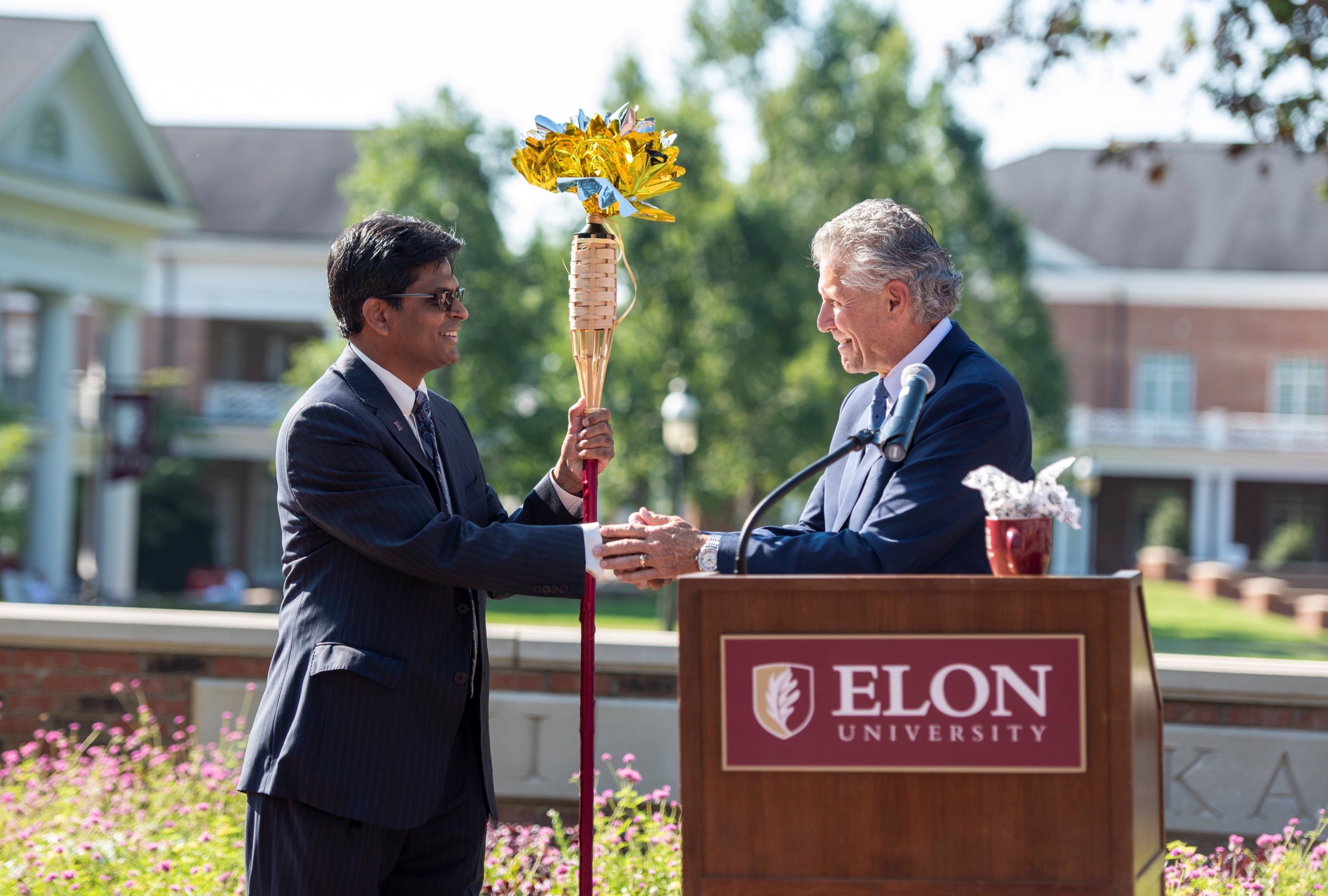 Elon honors Steven House, Aswani Volety at special College