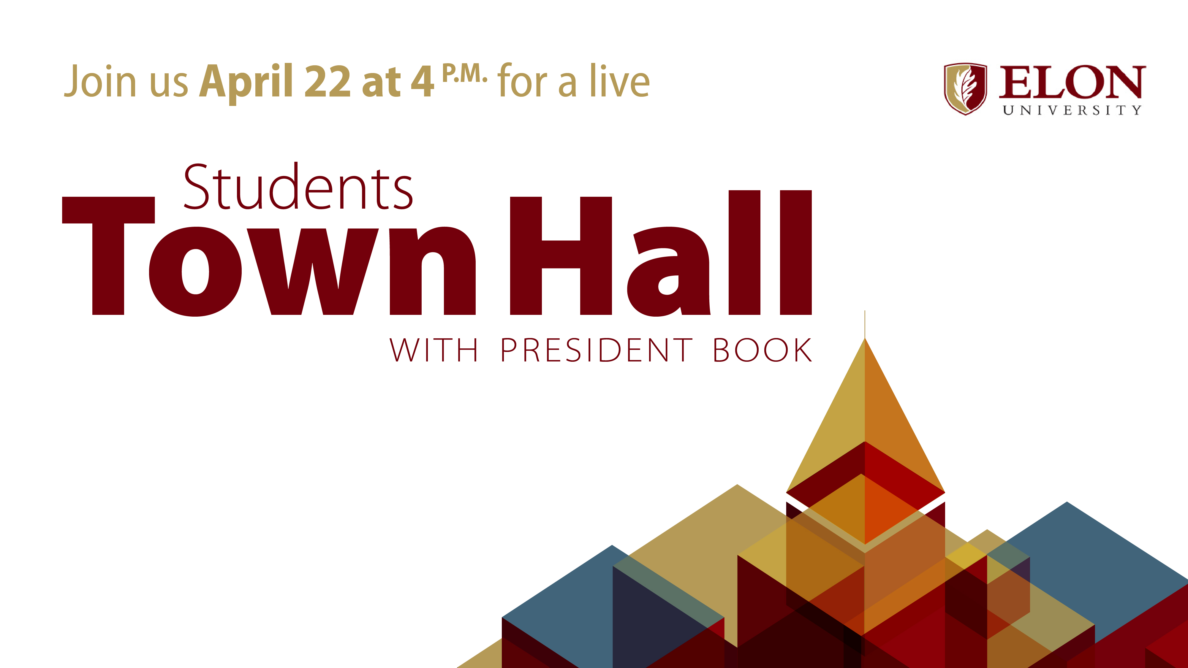 Student Town Hall Forum graphic