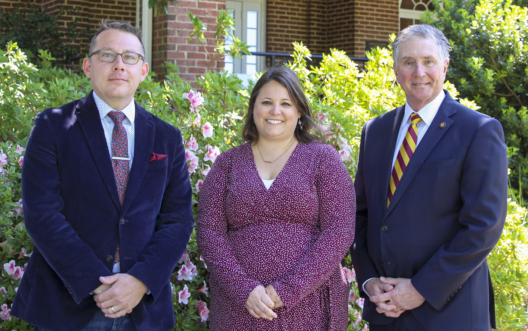 From left, Kevin Pace '02, Sarah Babcock '09, and Drew Van Horn '82
