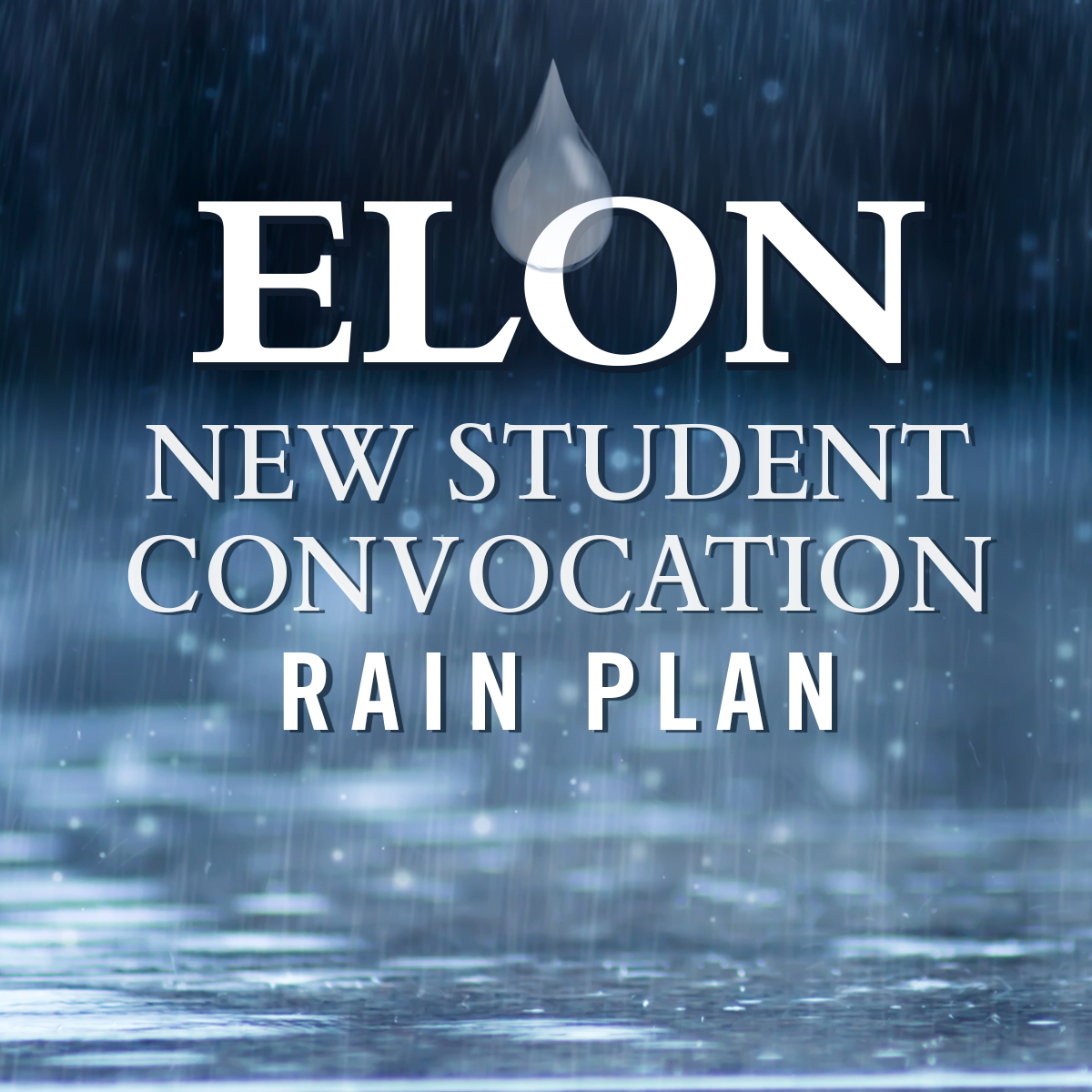 Planning for possible rain at New Student Convocation