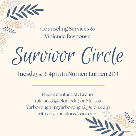 Flyer for Survivor Circle meetings
