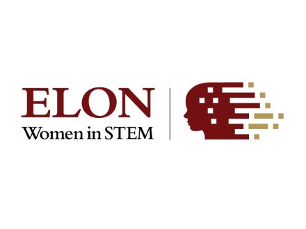Graphic logo reading "Elon Women in STEM"
