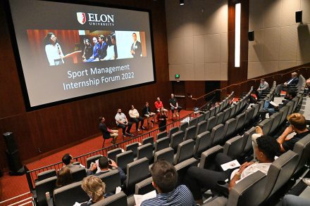 Elon College / At the moment at Elon / Sport Administration Internship Discussion board highlights potentialities on this planet of sports activities