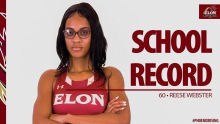 Reese Webster new school record graphic