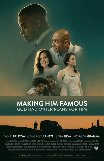 Poster for the film "Making Him Famous"