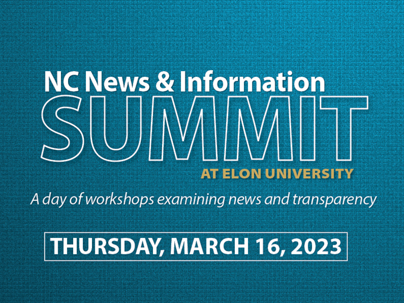 NC Local News & Information Summit returns March 16 | Today at Elon ...