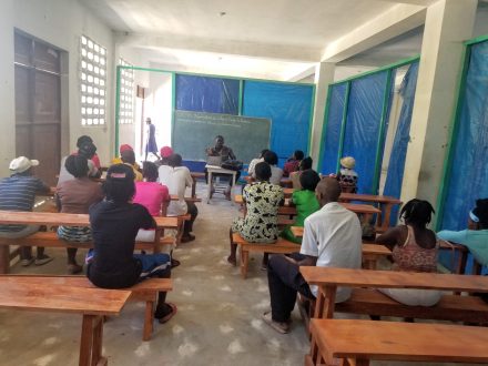 Adrien '17 teaching in Haiti