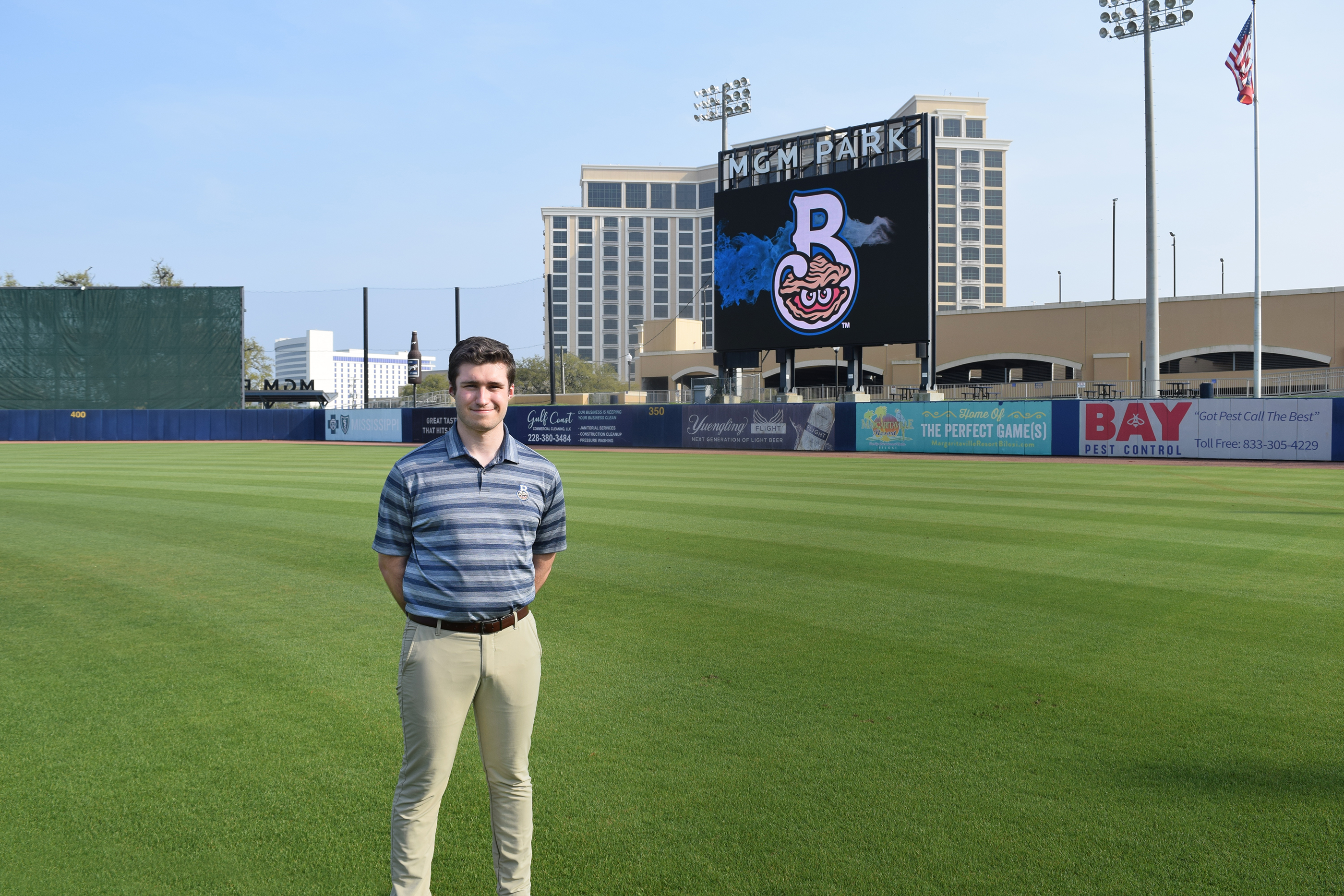 At 22 years old on opening day, Javik Blake ’23 is one of the youngest on-the-mic broadcasters in professional, affiliated baseball.