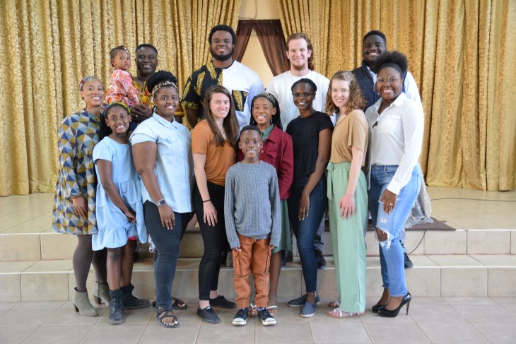 Wilson (front row, 2nd from the right) with the Campus Outreach staff team in Zambia.