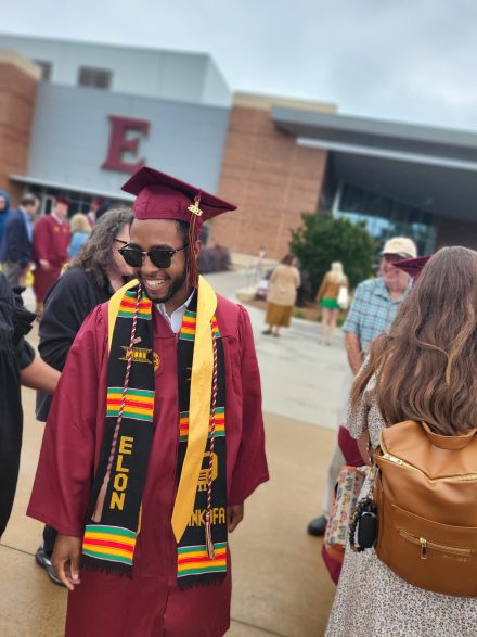 Raheem Murphy '23 at graduation, May 2023