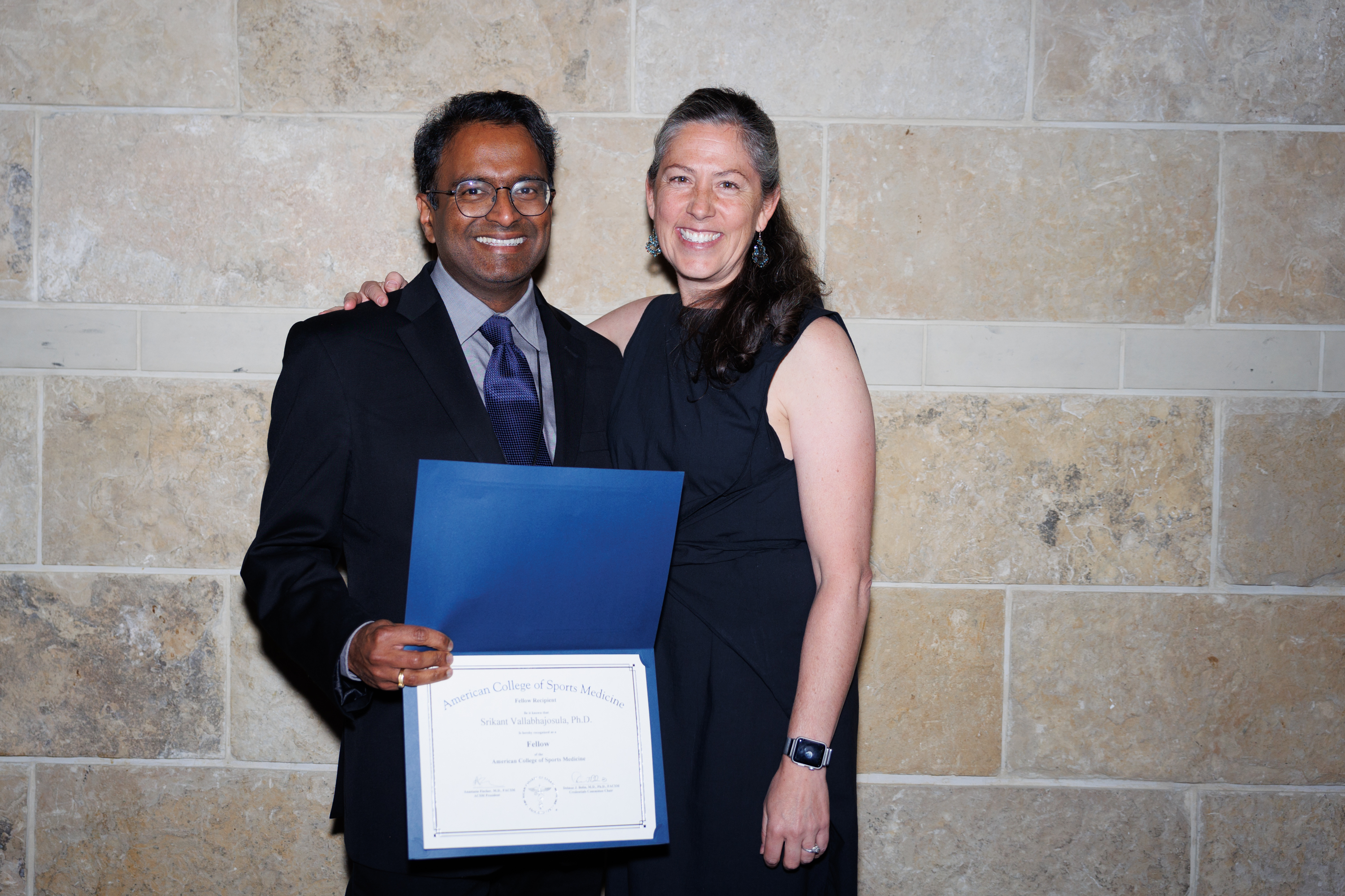 Srikant Vallabhajosula, associate professor of physical therapy education, was named a 2023 Fellow by the American College of Sports Medicine (ACSM) at the organization's annual conference in Denver, Colorado.