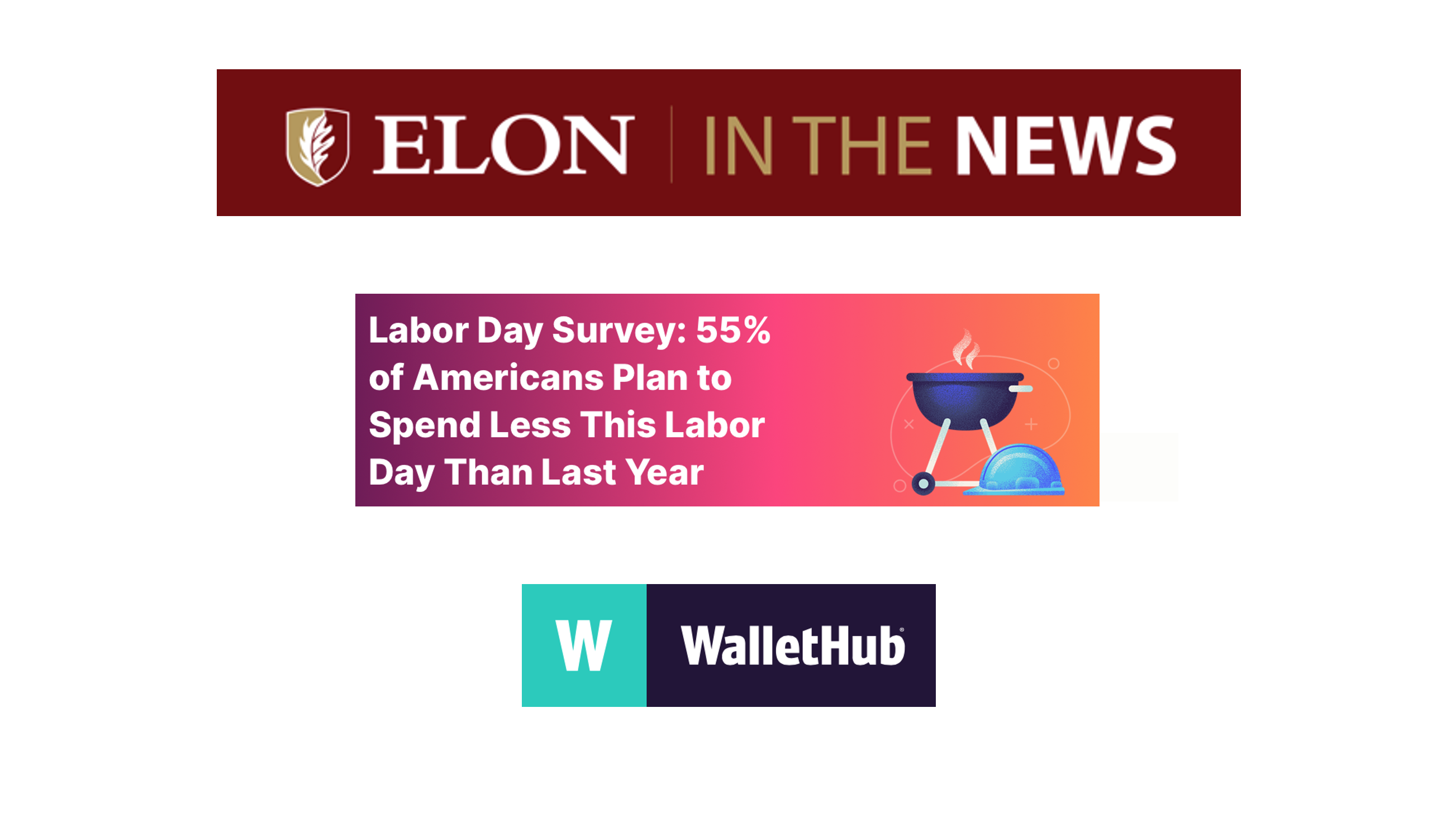 Elon University / Today at Elon / Mark Kurt featured in WalletHub report on Labor Day trends