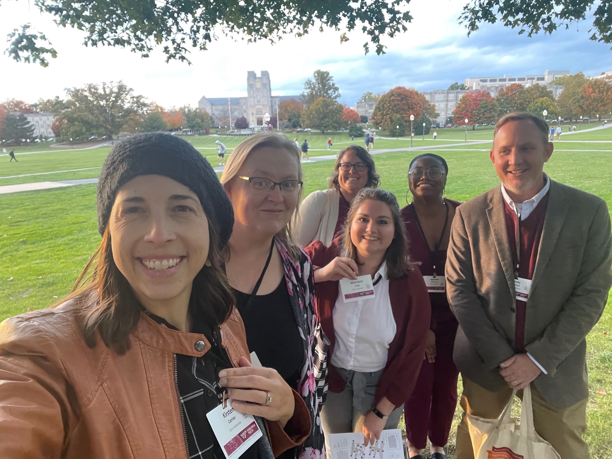 Living & Learning at Elon leadership attends the residential college symposium at Virginia Tech