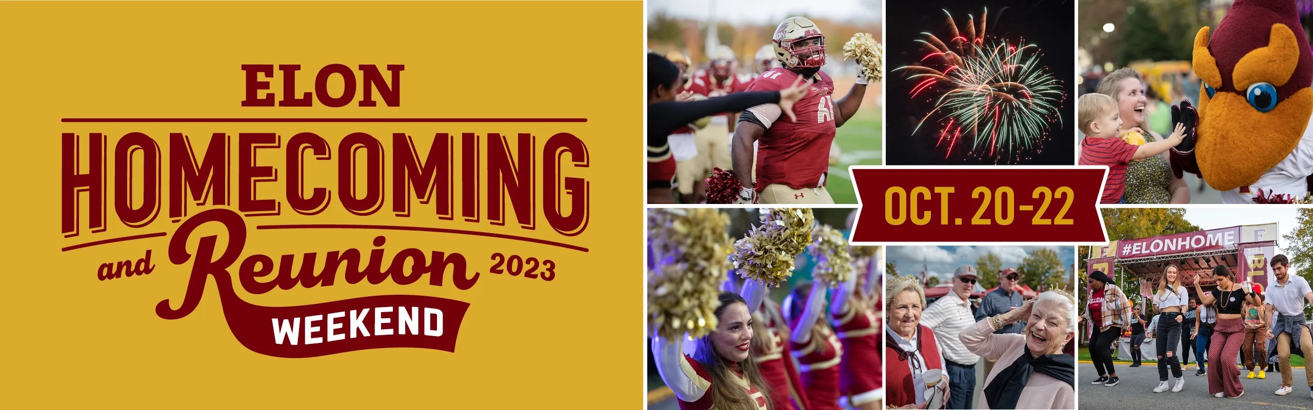 2023 Homecoming & Reunion Weekend graphic banner