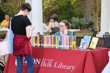 Belk Library at the API Heritage Month kickoff on Wednesday, April 3. 