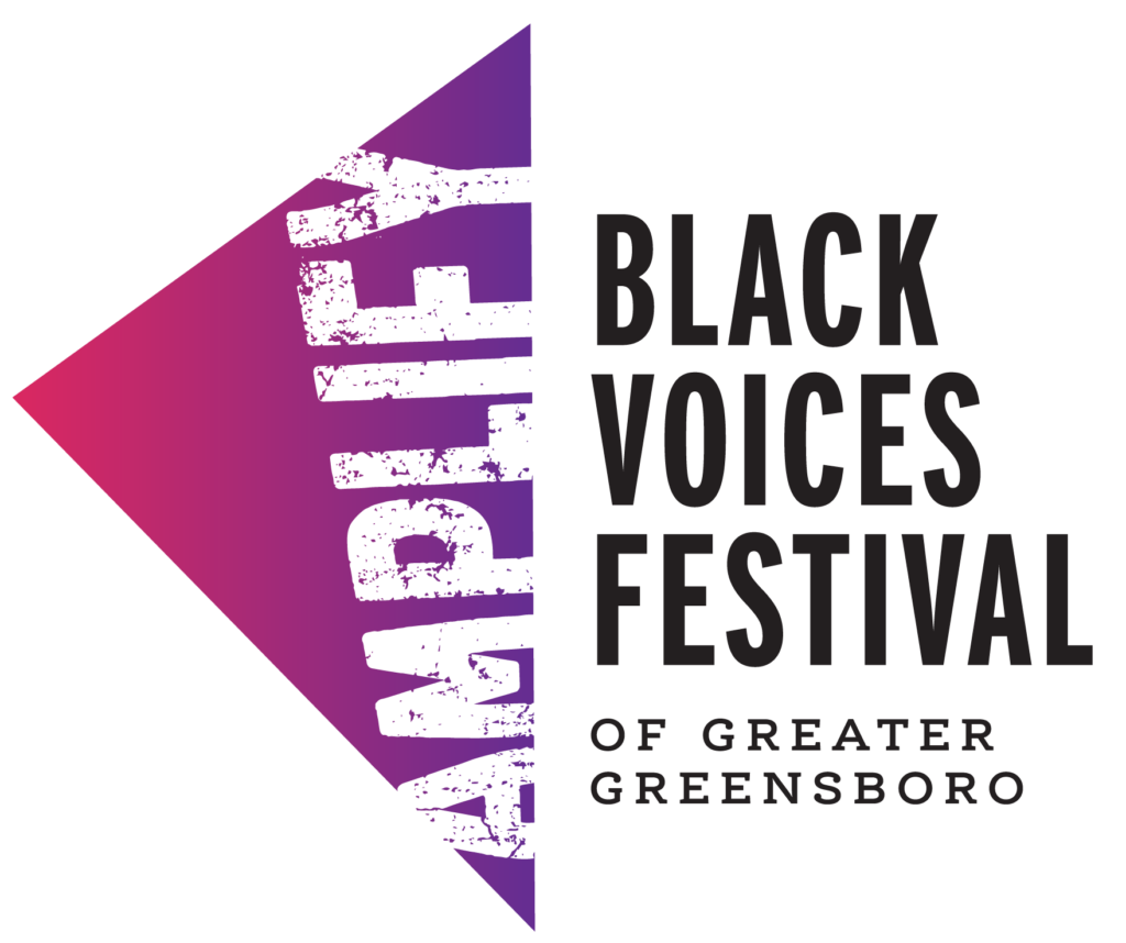 Logo for Amplify Black Voices Festival of Greater Greensboro