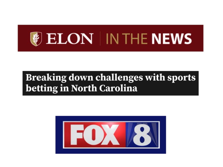 Elon in the news logo with the FOX8 headline