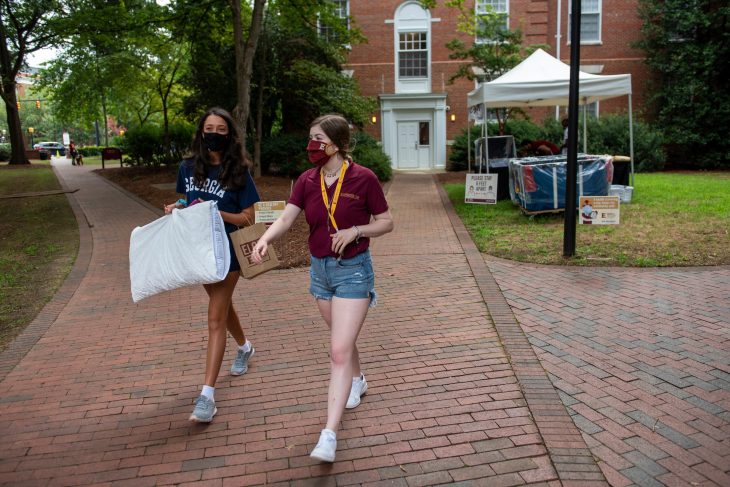 More than 1,600 members of the Class of 2024 and other new students arrived on campus from Friday, Aug. 14, through Saturday, Aug. 15, for Move-In and New Student Orientation.