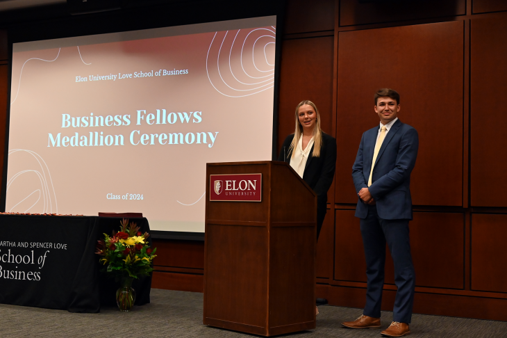The class of 2024 business fellows at one of the top business colleges in the US