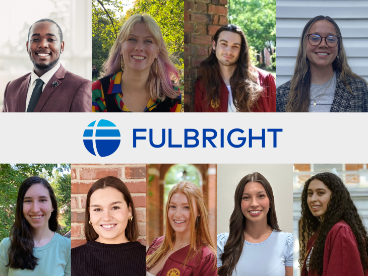 Elon students who have been selected to participate in the Fulbright program
