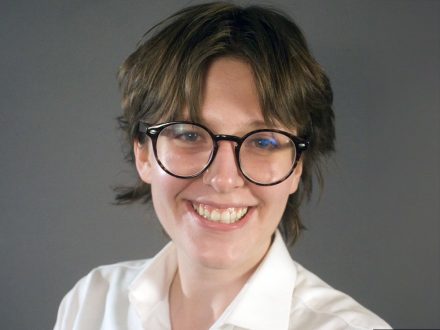 Alex Chadwick ’24, Phi Kappa Phi Fellow, smiles in headshot.