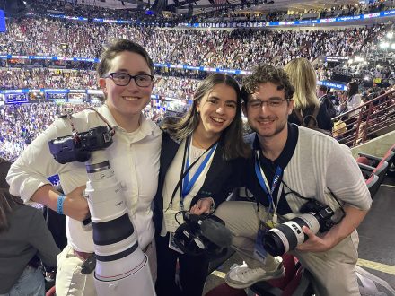 Elon students at Democratic National Convention in Chicago.