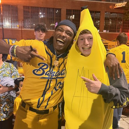 Elon student Scott Katz in a banana costume.