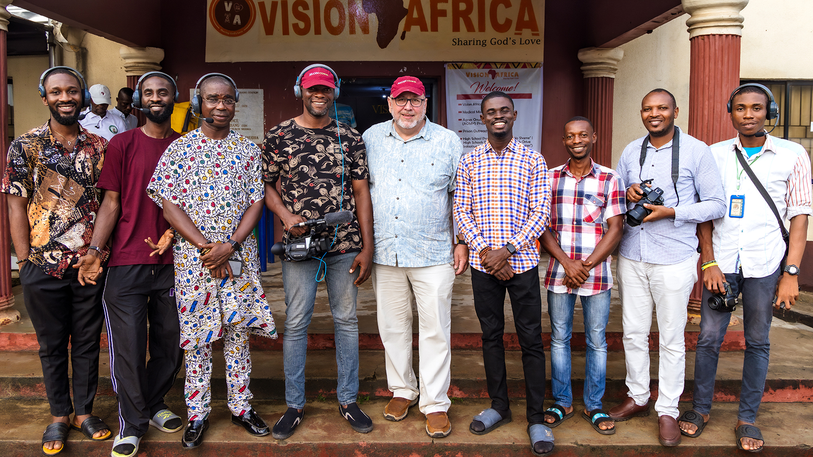 Group of staff members at Vision Africa Media Institute