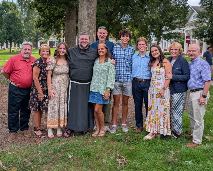 Father Peter Tremblay with families