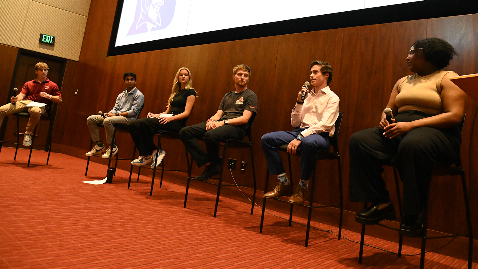 Student panelists at SPT Internship Forum