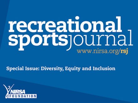 The cover of the special issue of the Recreational Sports Journal